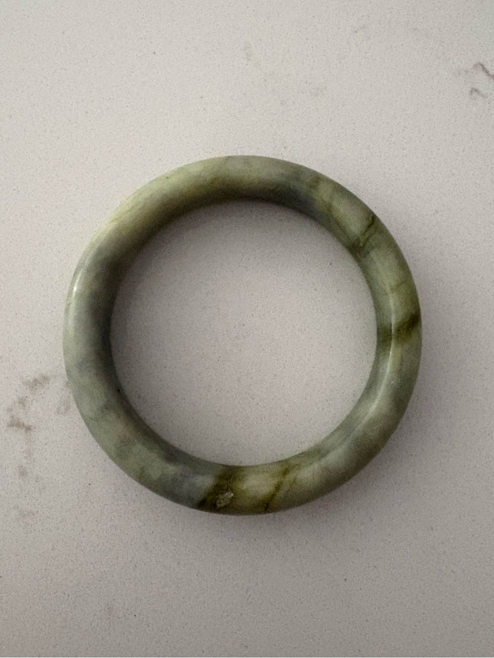 Green Marble Jade Bangle Bracelet